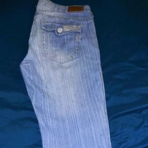 Ladies knee high jeans